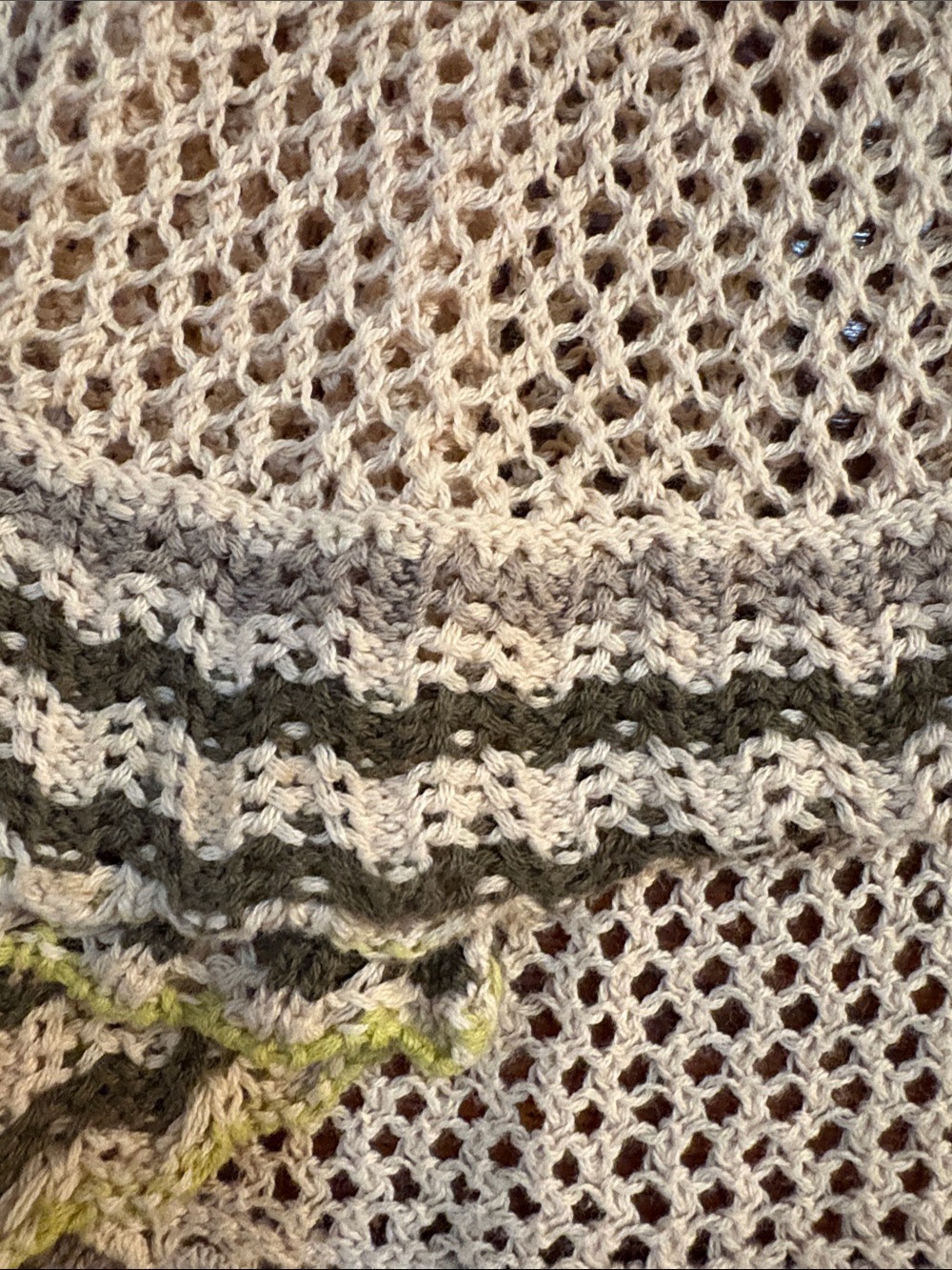 Free People Cream Open-Knit Sweater with Multicolor Floral Embroidery - Picture 8 of 9
